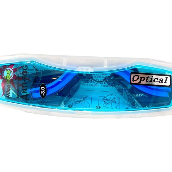 Hilco Leader Vantage Jr Kid's Swimming Goggles Blue w/Smoke - Picture 3 of 3